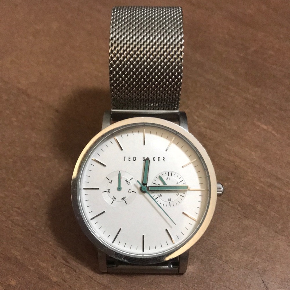 Ted Baker - Smart Casual Silver Mesh Watch TE3037